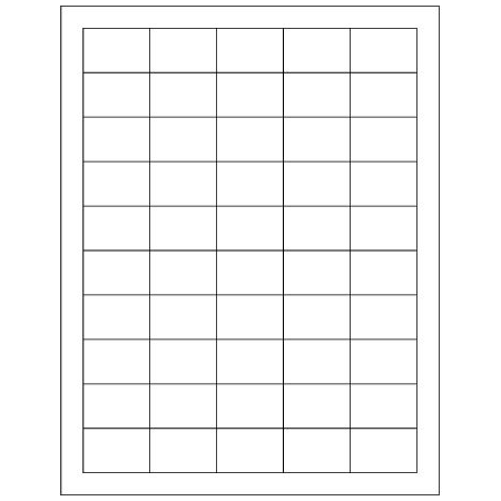 Bsc Preferred 1-1/2 x 1'' White Rectangle Laser Labels, 5000PK BUY00016329